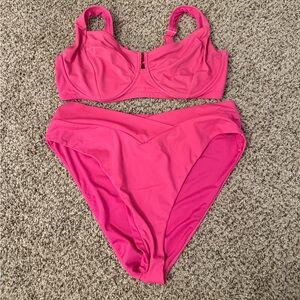 Victoria's Secret Hot Pink Bikini Set
